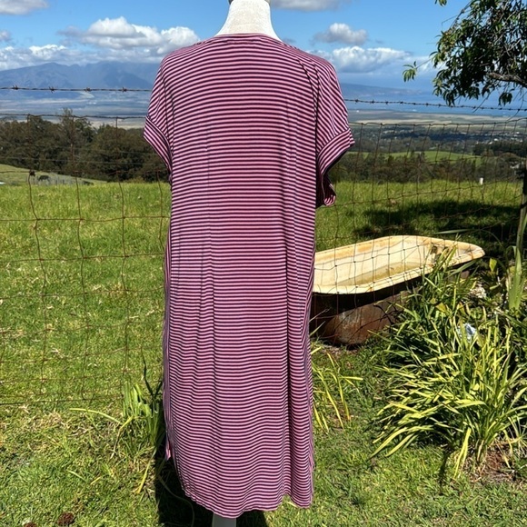 Tommy Bahama Cassia Striped T-shirt Dress Causal Tutti Frutti Small P - Picture 6 of 7
